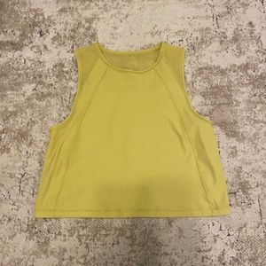 Lululemon Sculpt Cropped Tank Top Soleil Size 4